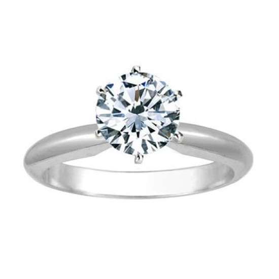 White Gold Engagement Diamond Ring 