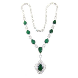 Emerald Luxury Diamond Necklace Emerald Luxury Diamond Necklace