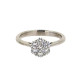 White Sunflower diamond ring