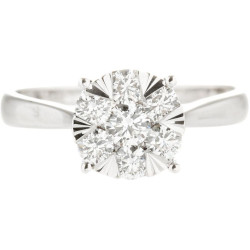 Framed Pressure Set Diamond Ring - B13661 Framed Pressure Set Diamond Ring - B13661