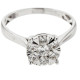 Framed Pressure Set Diamond Ring - B13661