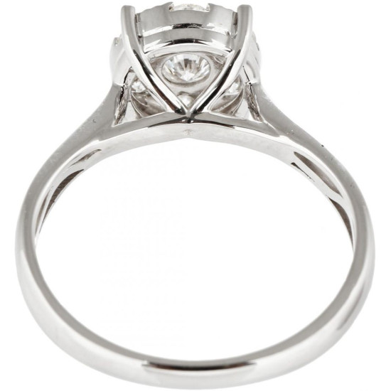 Framed Pressure Set Diamond Ring - B13661