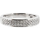 Cathedral Double Row Pave Diamond Ring - B13674