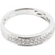Cathedral Double Row Pave Diamond Ring - B13674 Cathedral Double Row Pave Diamond Ring - B13674