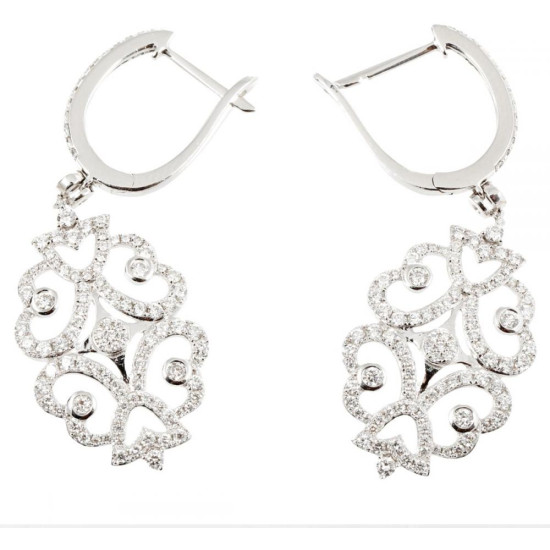 Designer Diamonds Earrings - B13707 Designer Diamonds Earrings - B13707