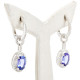Tanzanite and Diamond Halo Earrings - B13719 Tanzanite and Diamond Halo Earrings - B13719