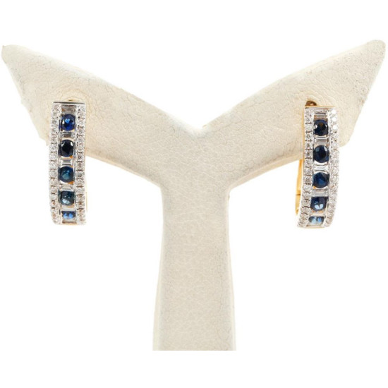 Elegant and Stylish Sapphire Earrings - B13721