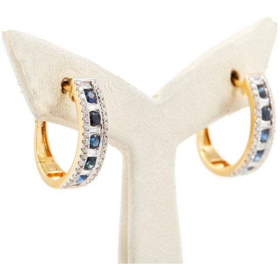 Elegant and Stylish Sapphire Earrings - B13721