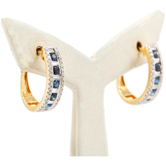 Elegant and Stylish Sapphire Earrings - B13721 Elegant and Stylish Sapphire Earrings - B13721