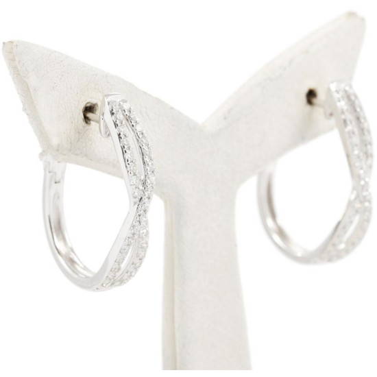 Twist Hoop Earrings - B13724