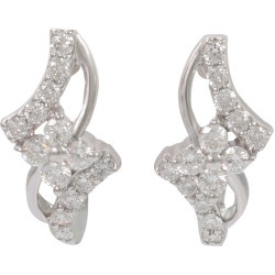 Angular Diamond Earings -B13837 Angular Diamond Earings -B13837