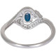 Blue Estrella Diamond ring