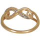 Yellow Infinity Ring