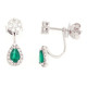 ECO EMERALD EARRINGS WITH STUDS 