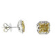 Fancy yellow Diamond studs