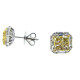 Fancy yellow Diamond studs