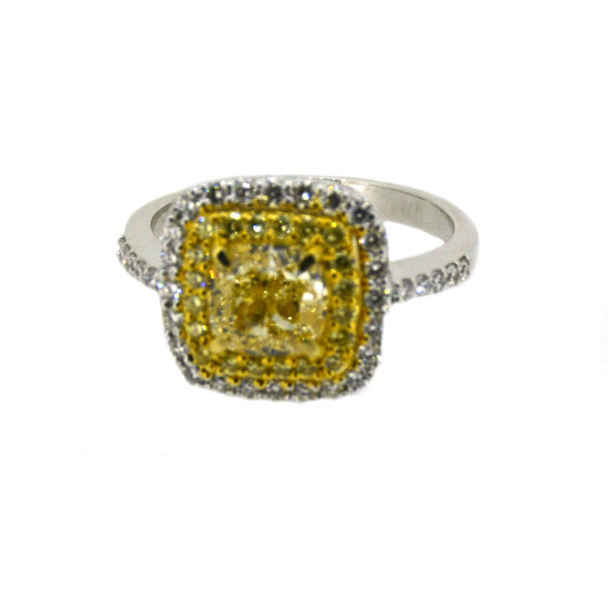 CANARY YELLOW DIAMOND RING