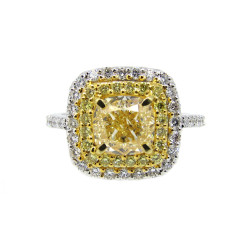 CANARY YELLOW DIAMOND RING