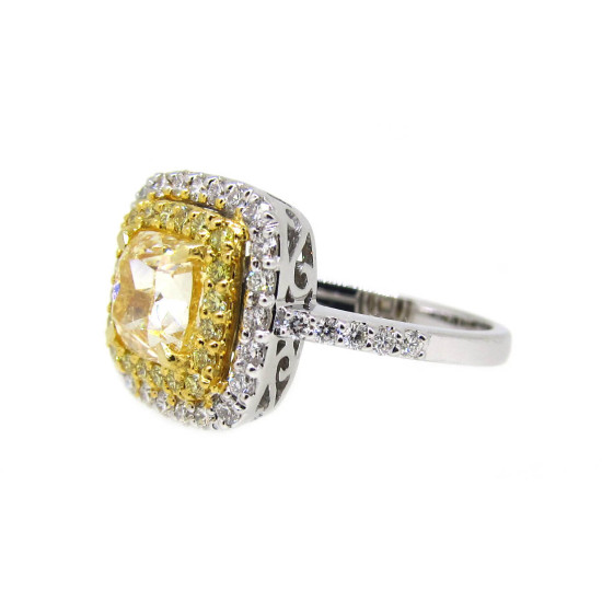 CANARY YELLOW DIAMOND RING