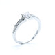 Princess Cut Stone Engagement Ring with Accents