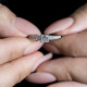 Princess Cut Stone Engagement Ring with Accents Princess Cut Stone Engagement Ring with Accents