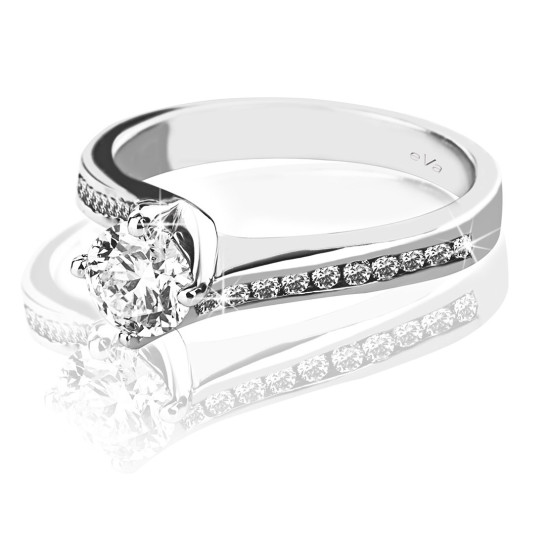 Twist of Shine Engagement Ring B15232