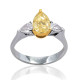 PEAR FANCY YELLOW RING-B15348