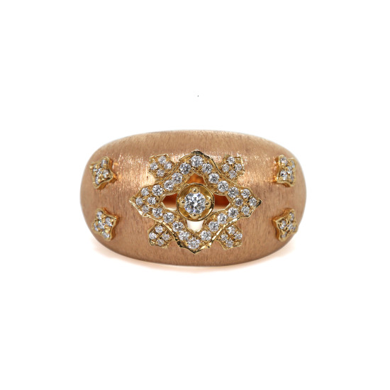 Sunshine Rose Gold Diamond Ring