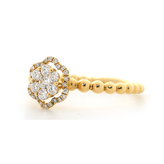 BRIDE GOLD DIAMOND RING