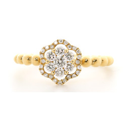 BRIDE GOLD DIAMOND RING