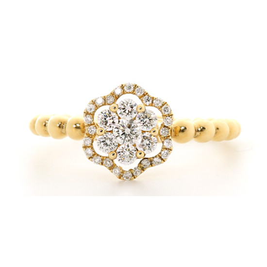 BRIDE GOLD DIAMOND RING