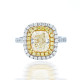 Canary Cluster Diamond Ring - B17521