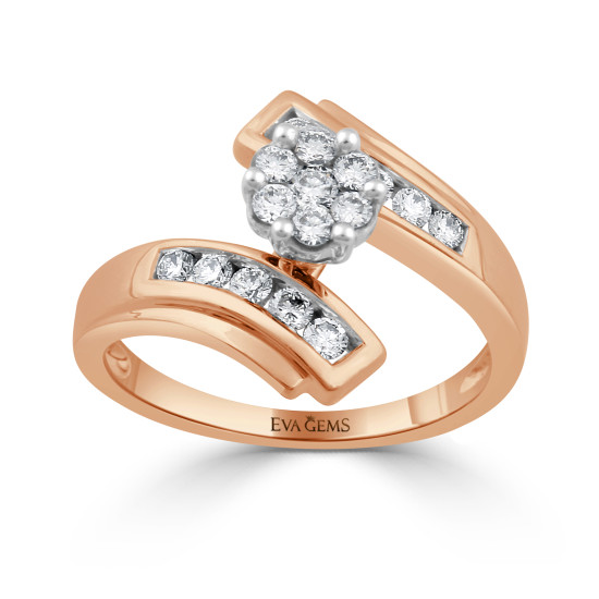 Cluster Setting Rose Gold Ring Cluster Setting Rose Gold Ring