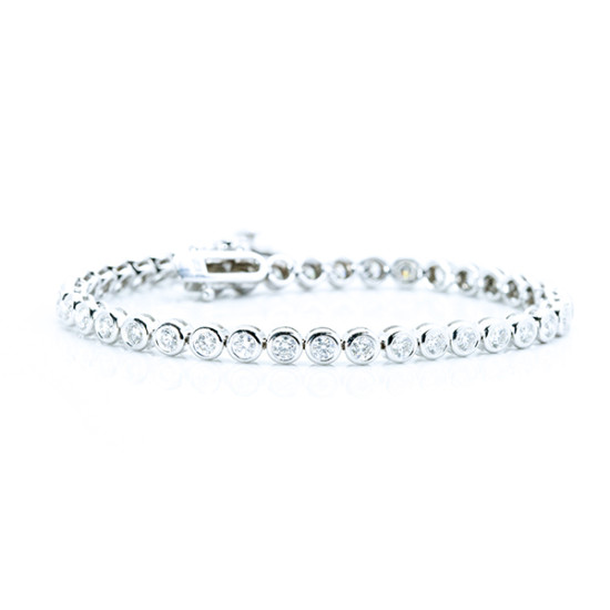 Round Cut Tennis Bracelet