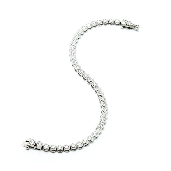 Round Cut Tennis Bracelet