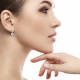 Round Cut Cluster Style Earring. Round Cut Cluster Style Earring.
