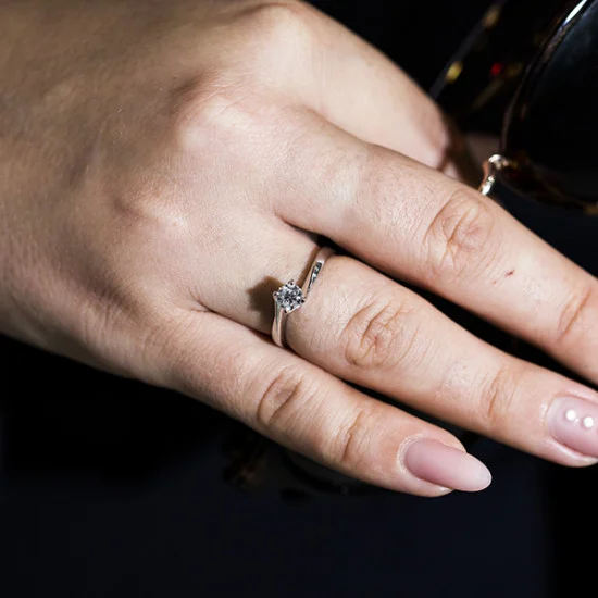 Diamond Rings: Classic 4-Prong Round Solitaire Engagement Ring