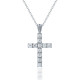  Elegant Cross Diamond Pendant