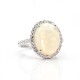 Opal Single line Diamond Ring