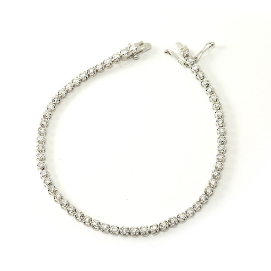 Round Tier Tennis Bracelet