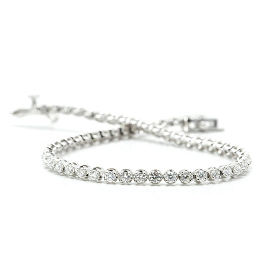 Round Tier Tennis Bracelet