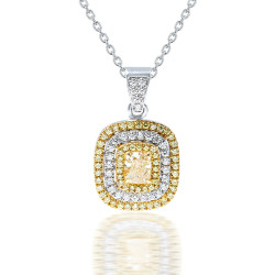 Fancy intense yellow diamond pendant Fancy intense yellow diamond pendant