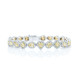 Multi color Fancy yellow diamond halo setting bracelet 