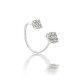 Round Brilliant Open Cluster Diamond Ring