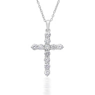 Classic Cross Diamond Pendant