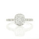 Oval shape invisible setting diamond ring  