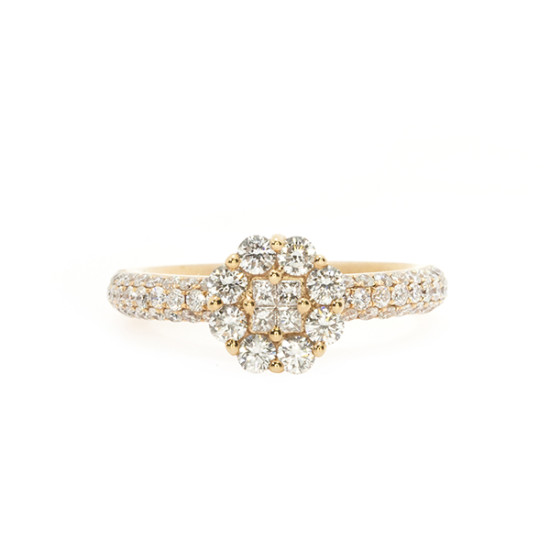 Diamond open cluster setting ring