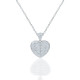 White Gold Diamond Heart Pendant