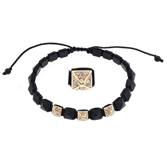 Black Tan Diamond Bracelet