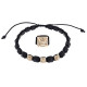 Black Tan Diamond Bracelet